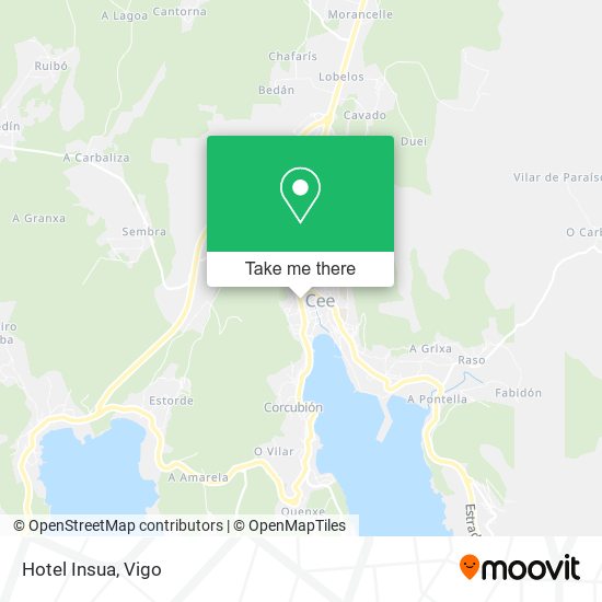 Hotel Insua map