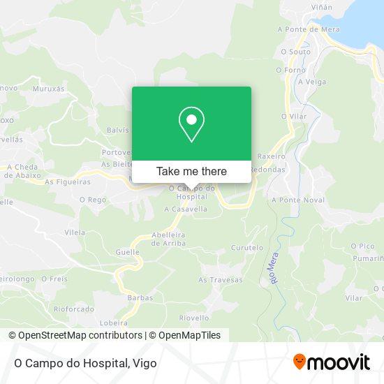 mapa O Campo do Hospital