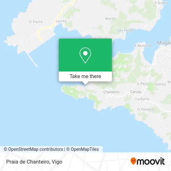 Praia de Chanteiro map
