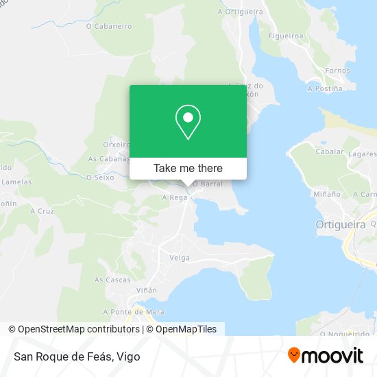 San Roque de Feás map
