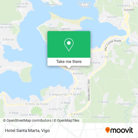 Hotel Santa Marta map