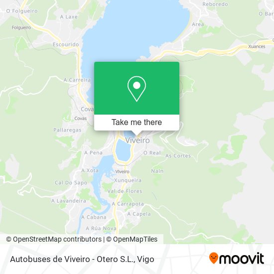 mapa Autobuses de Viveiro - Otero S.L.