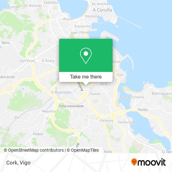 mapa Cork