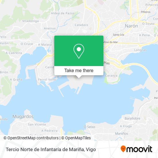 Tercio Norte de Infantaría de Mariña map