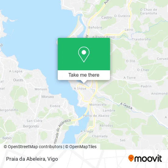 Praia da Abeleira map