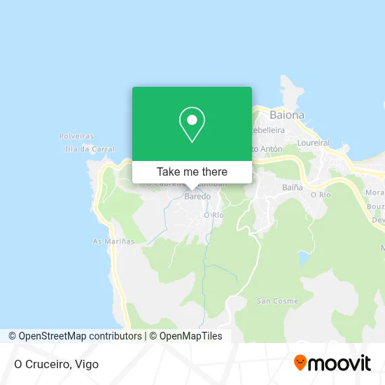 O Cruceiro map