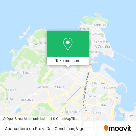 mapa Aparcadoiro da Praza Das Conchiñas