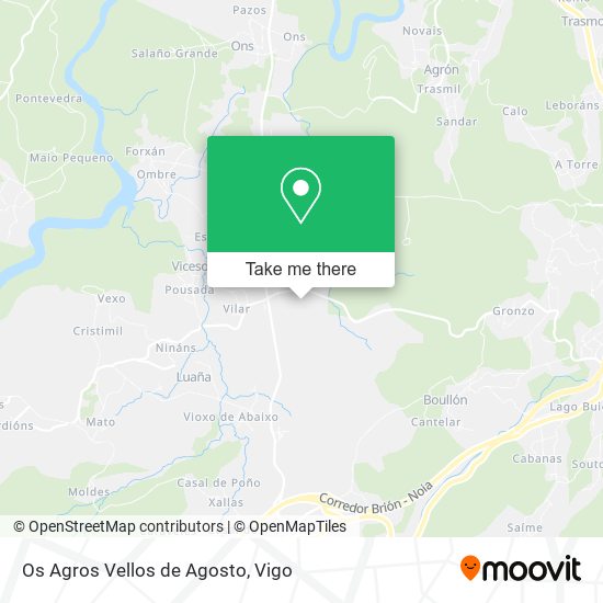 Os Agros Vellos de Agosto map