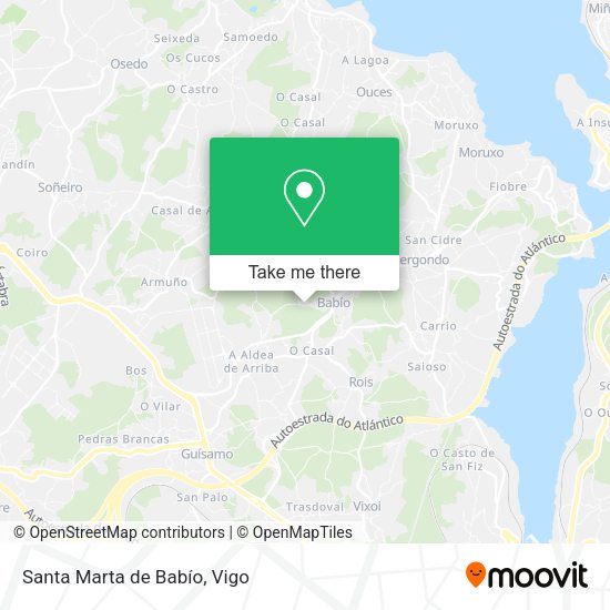 Santa Marta de Babío map
