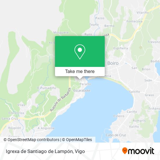 Igrexa de Santiago de Lampón map