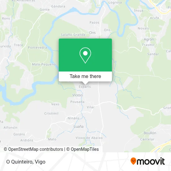 O Quinteiro map
