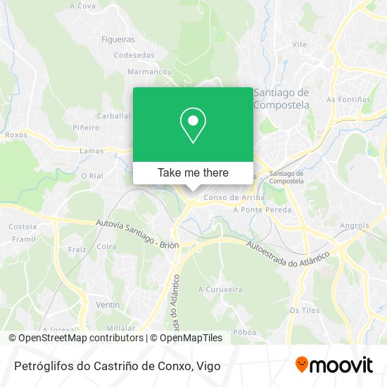 Petróglifos do Castriño de Conxo map