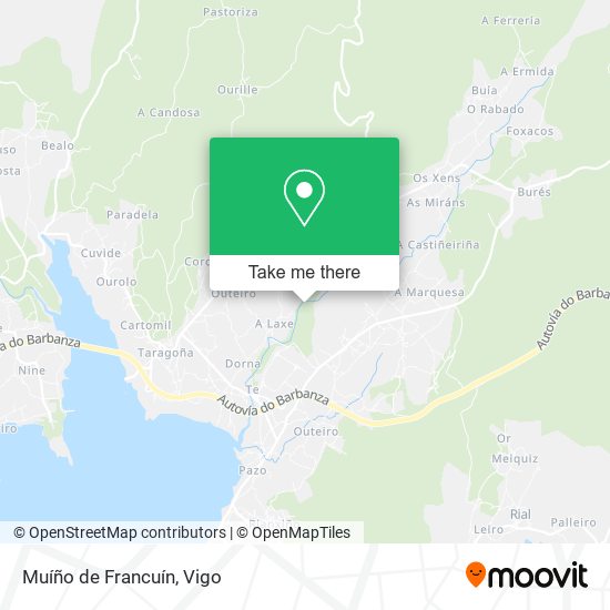 Muíño de Francuín map