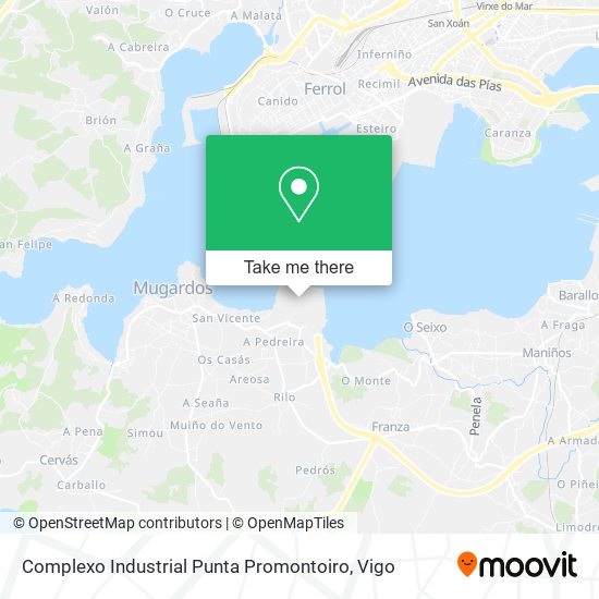 mapa Complexo Industrial Punta Promontoiro