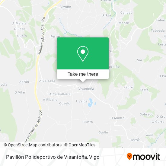 Pavillón Polideportivo de Visantoña map