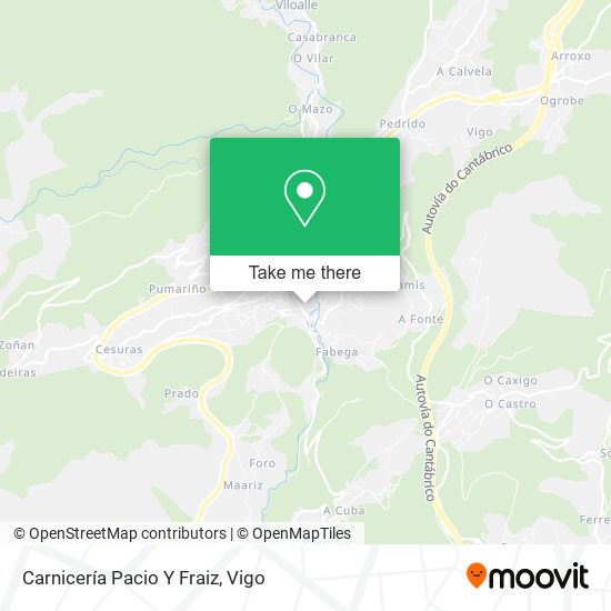 Carnicería Pacio Y Fraiz map