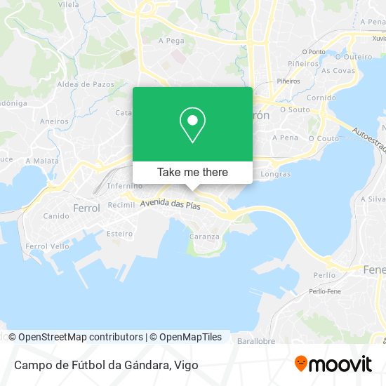 Campo de Fútbol da Gándara map