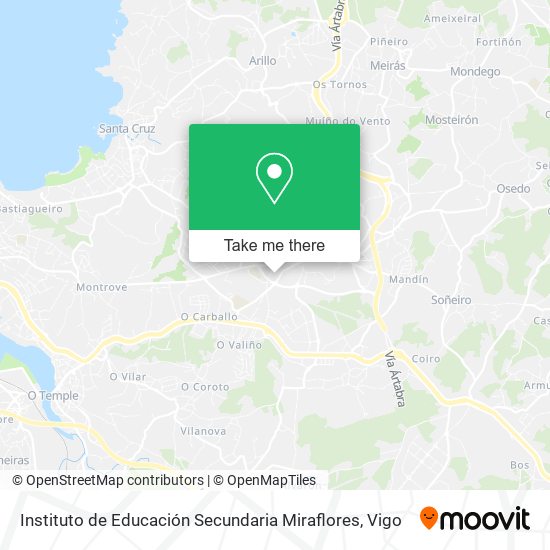 mapa Instituto de Educación Secundaria Miraflores