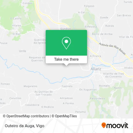 Outeiro da Auga map