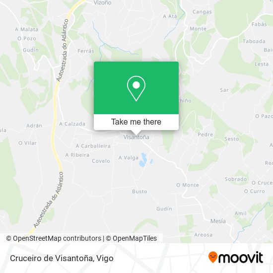 Cruceiro de Visantoña map