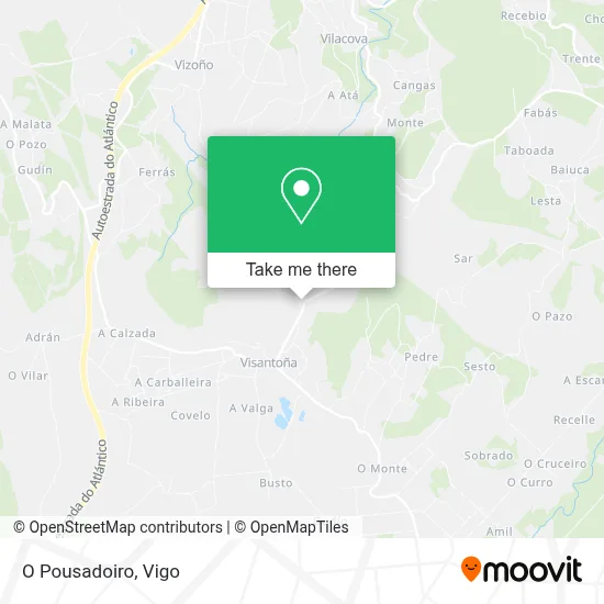 O Pousadoiro map
