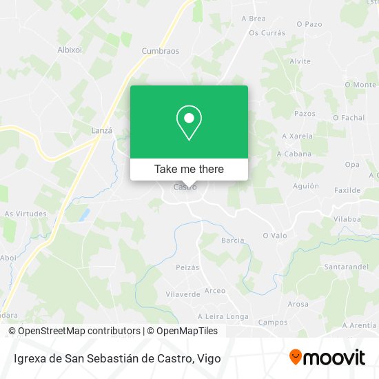 Igrexa de San Sebastián de Castro map