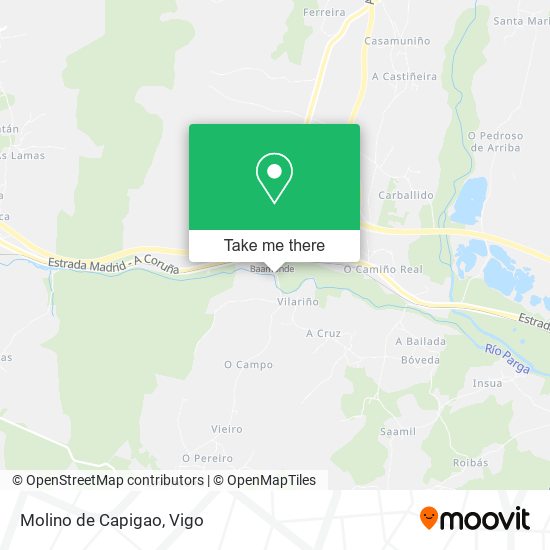 Molino de Capigao map