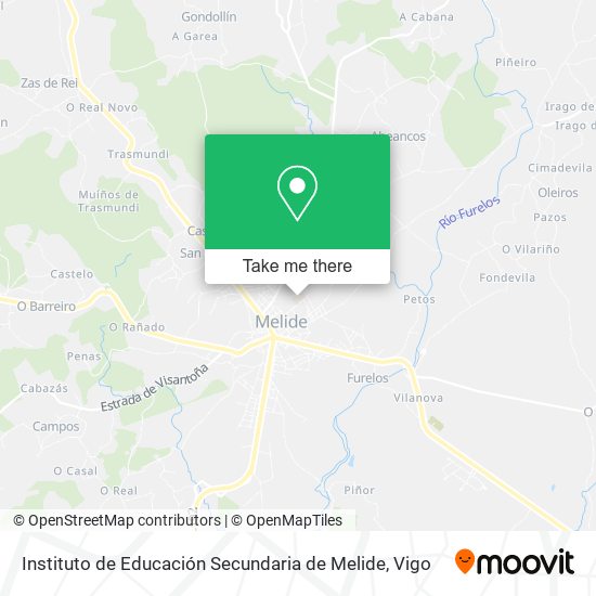 Instituto de Educación Secundaria de Melide map