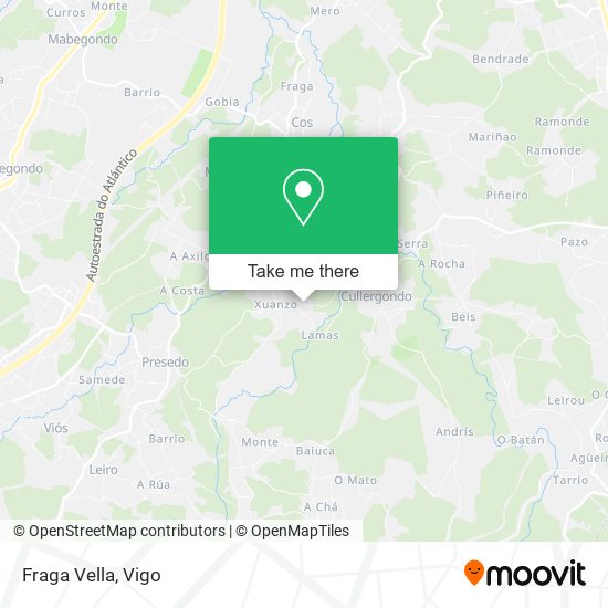 Fraga Vella map