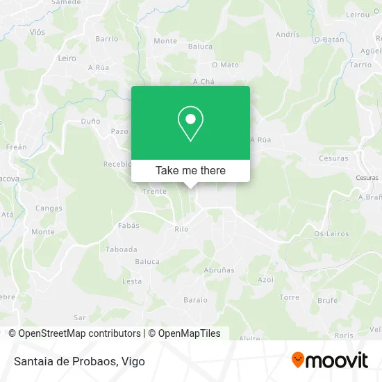 Santaia de Probaos map