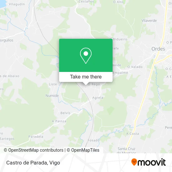 Castro de Parada map