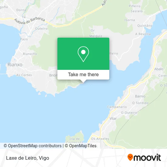 Laxe de Leiro map