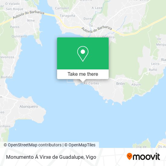 Monumento Á Virxe de Guadalupe map