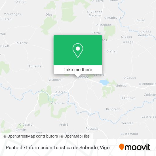 Punto de Información Turística de Sobrado map