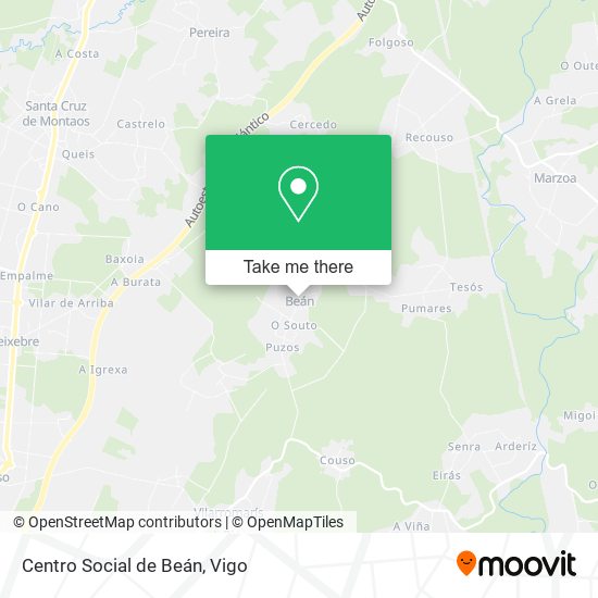 Centro Social de Beán map