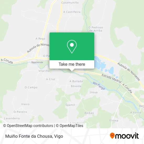 Muiño Fonte da Chousa map