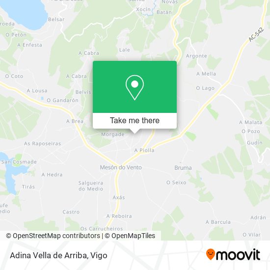 Adina Vella de Arriba map