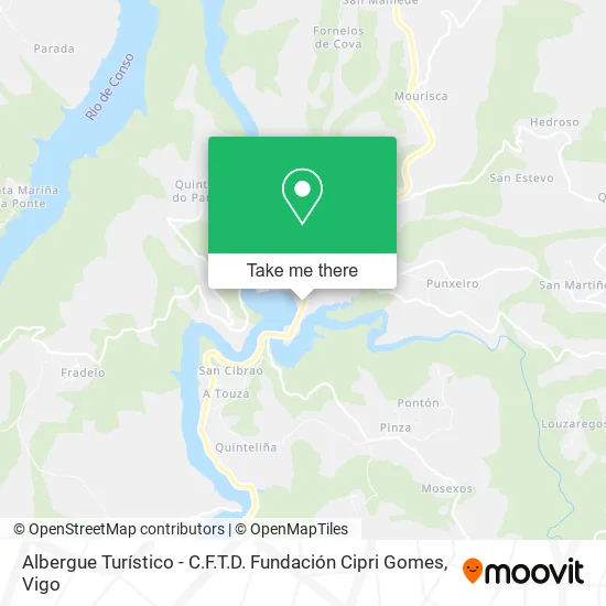 Albergue Turístico - C.F.T.D. Fundación Cipri Gomes map