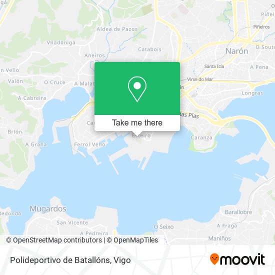Polideportivo de Batallóns map