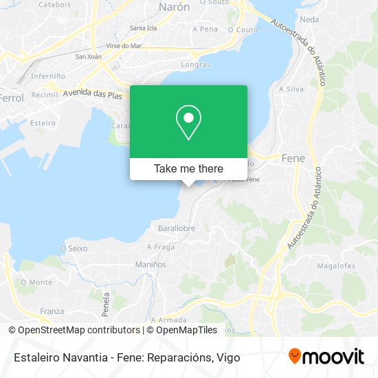 Estaleiro Navantia - Fene: Reparacións map