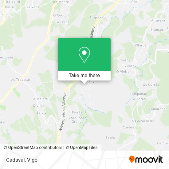 Cadaval map