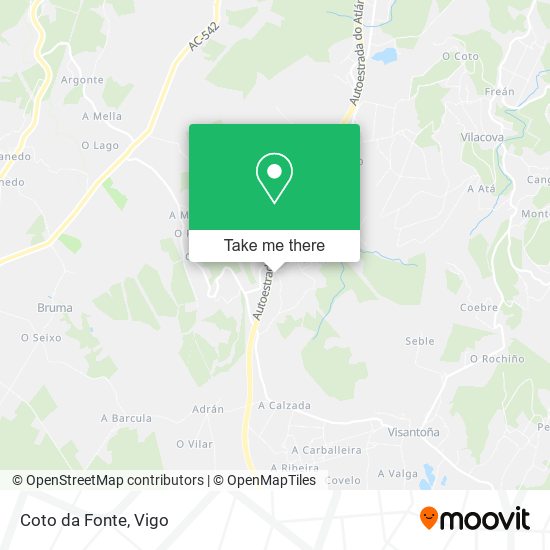 Coto da Fonte map