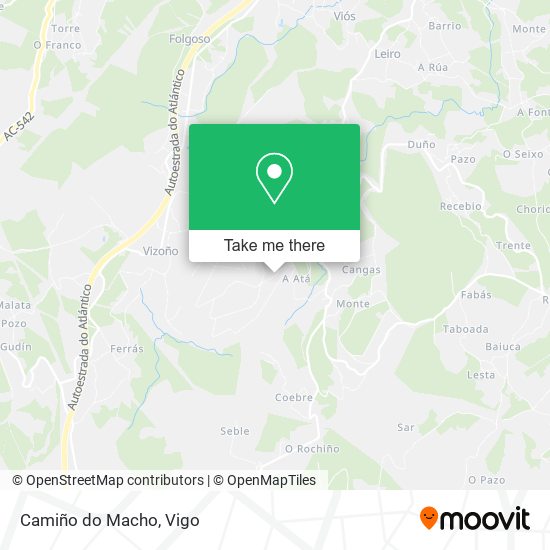 Camiño do Macho map