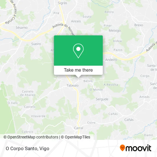 O Corpo Santo map