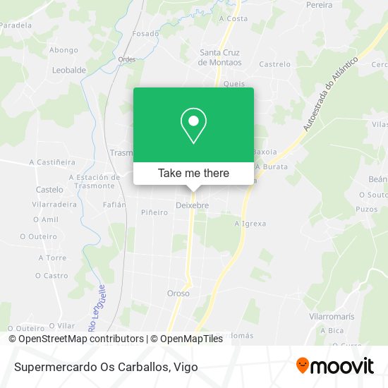 mapa Supermercardo Os Carballos