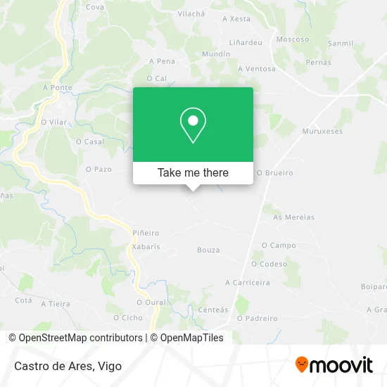 Castro de Ares map