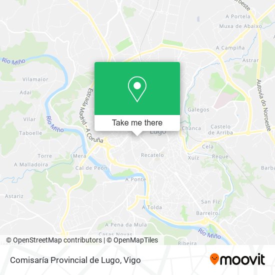 Comisaría Provincial de Lugo map