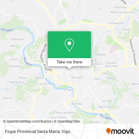 Fogar Provincial Santa María map