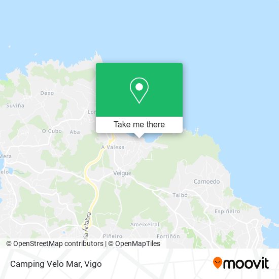 Camping Velo Mar map