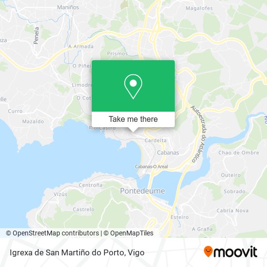 Igrexa de San Martiño do Porto map